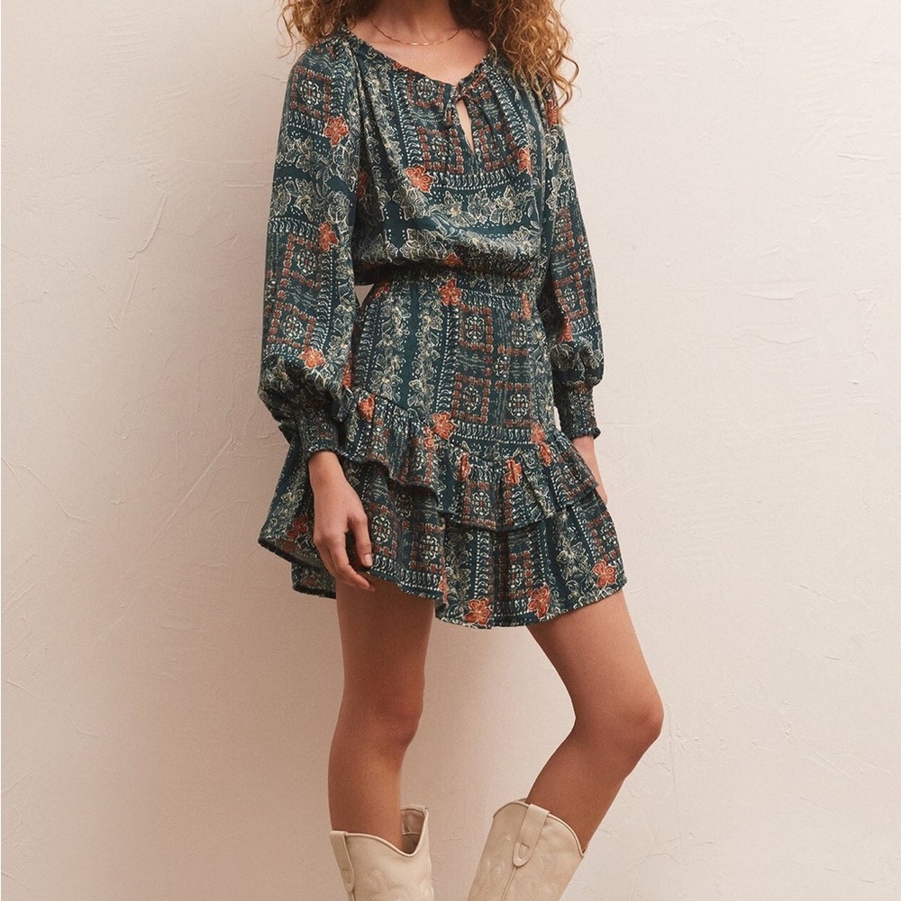 NWT Z Supply Jo Printed Mini Dress - Size L
